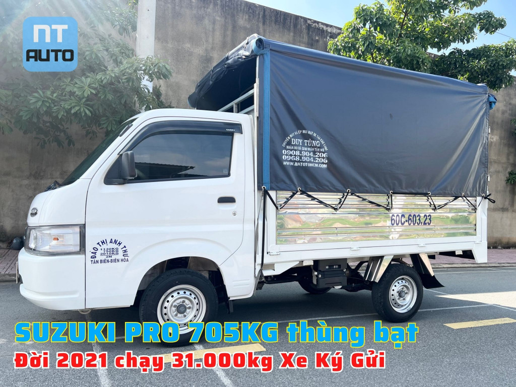 Hình ảnh thực tế xe SUZUKI Pro Thùng mui bạt của chị Thư kí gửi